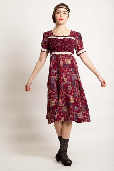 robe fleurie style vintage