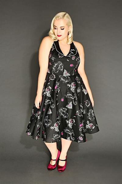 robe pin up manche